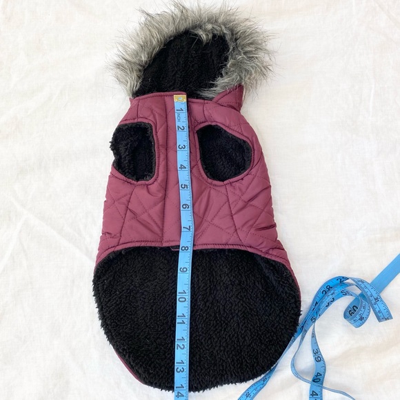 Bailey & Bella Quilted Purple Dog Parka Jacket - Picture 13 of 15
